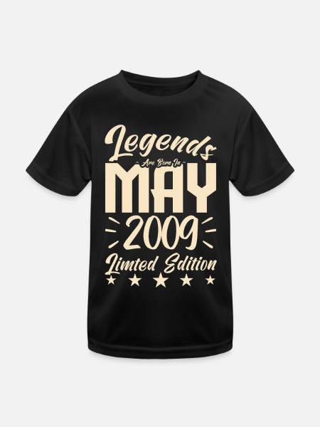 Naissance En mai 2009 Cadeau d'anniversaire 2009. - T-shirt sport Enfant - noir - Devant