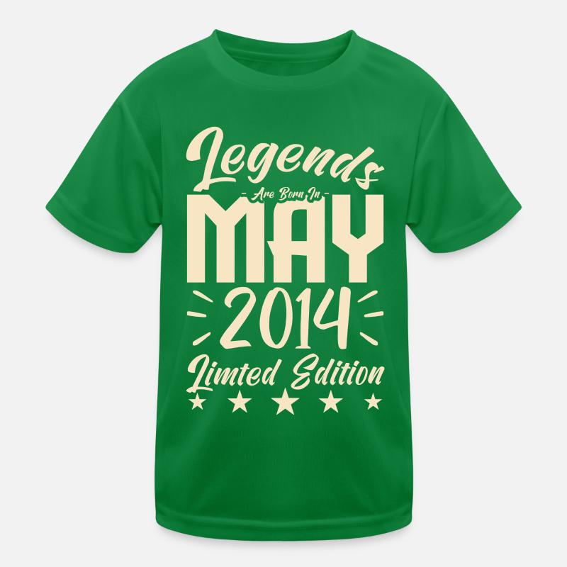 Geboren Mai 2014 Geburtstagsgeschenk 2014. Kinder Funktions-T-Shirt