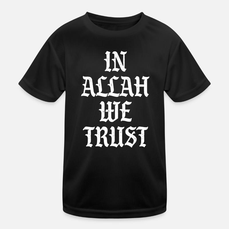 En Allah, nous avons confiance T-shirt sport Enfant