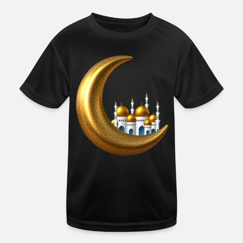 Golden Crescent Islam Kids Functional T-Shirt