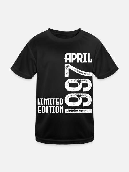 Cadeau Avril 1997. Anniversaire avril 1997. April. - T-shirt sport Enfant - noir - Devant