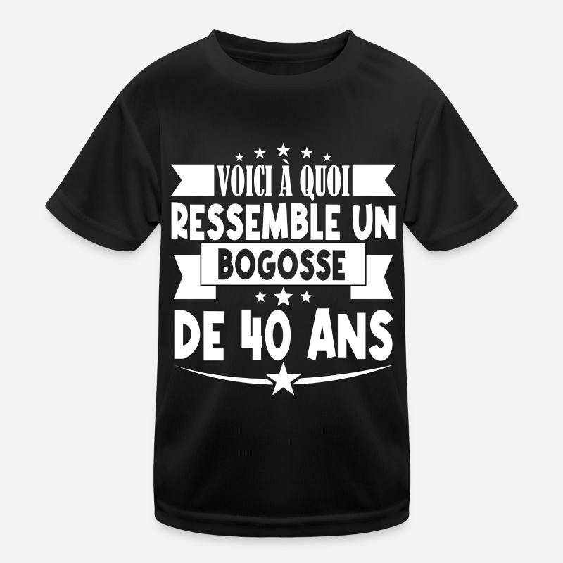 anniversaire 40 ans. beau gosse 40 ans. 40e annive T-shirt sport Enfant