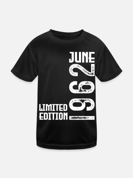 Geschenk Juni 1962 Geburtstag Juni 1962. Juni 1962 - Kinder Funktions-T-Shirt - Schwarz - Vorne