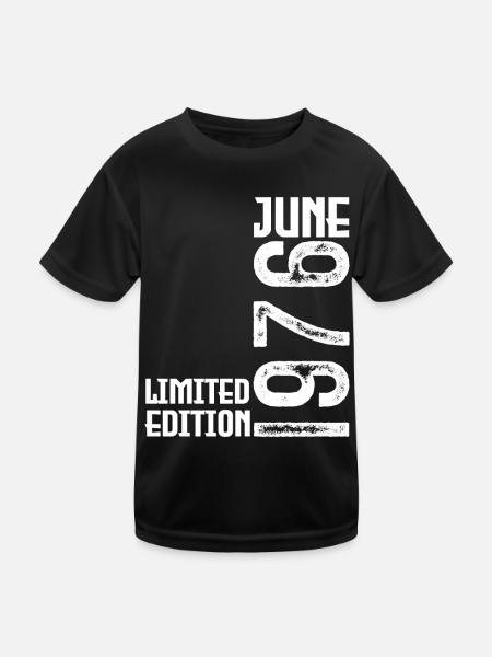Cadeau juin 1976 anniversaire Juin 1976. juin 1976 - T-shirt sport Enfant - noir - Devant