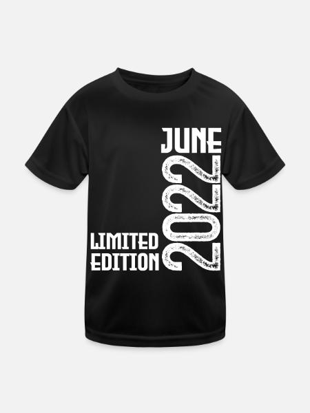 Cadeau juin 2022 anniversaire Juin 2022. juin 2022 - T-shirt sport Enfant - noir - Devant
