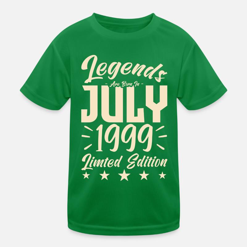 Born in July 1999. Birthday gift. Kids Functional T-Shirt