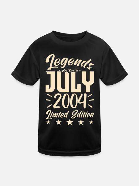 Naissance En Juillet 2004. Cadeau d'anniversaire. - T-shirt sport Enfant - noir - Devant