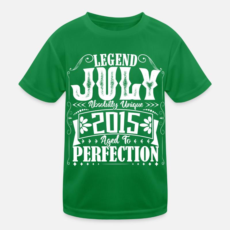 Juli 2015. Geburtstagsgeschenk Juli 2015. Kinder Funktions-T-Shirt