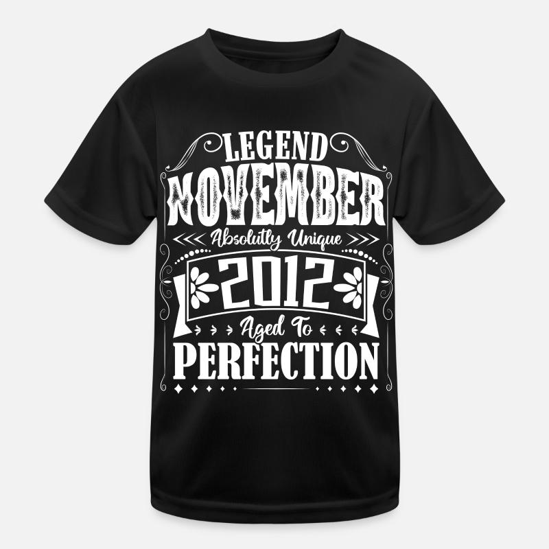November 2012. Geburtstagsgeschenk November 2012 - Kinder Funktions-T-Shirt - Schwarz