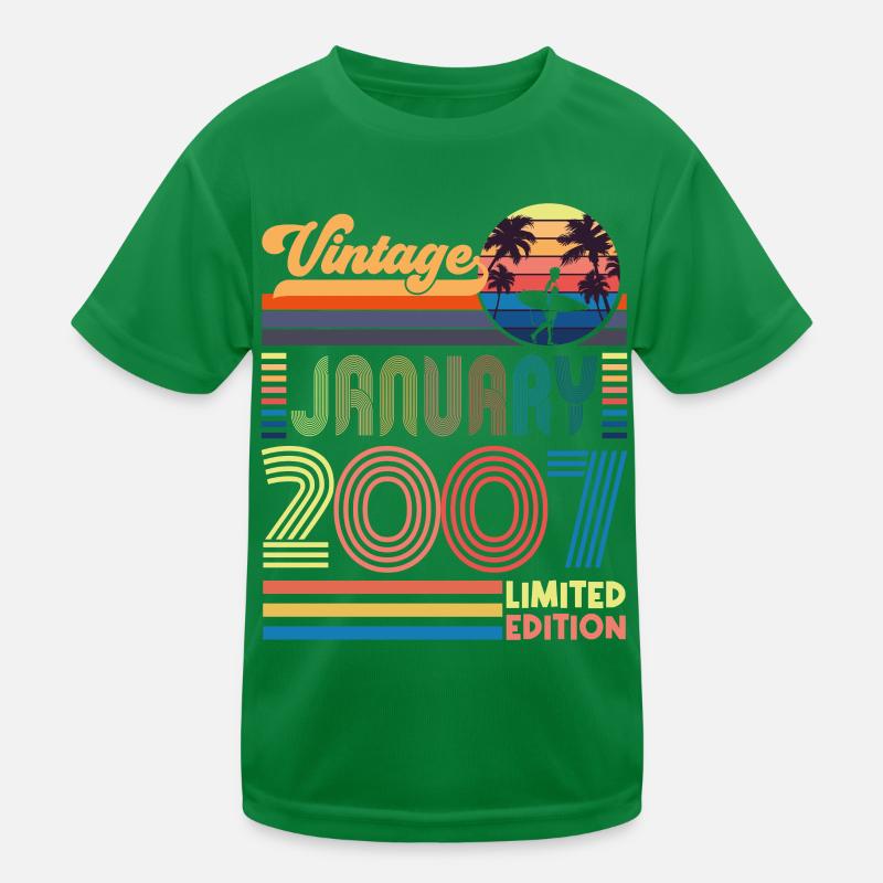 Anniversary January 2007. Gift January 2007. Kids Functional T-Shirt