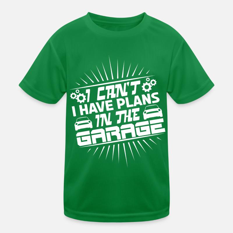 Je ne peux pas, j'ai des projets dans le garage. T-shirt sport Enfant