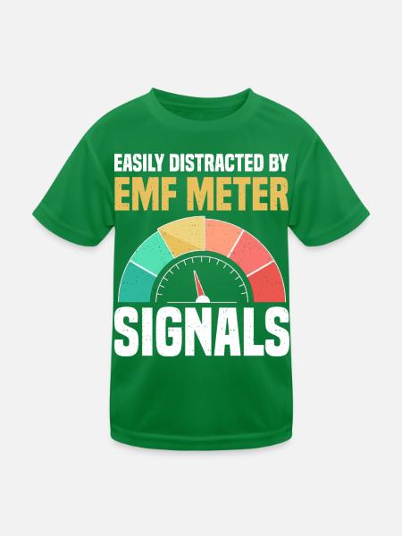 Geisterjäger - Kinder Funktions-T-Shirt - Kelly Green - Vorne