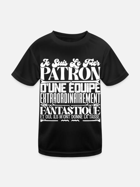 Proud of an Amazing Team Funny Job - Kids Functional T-Shirt - black - Front