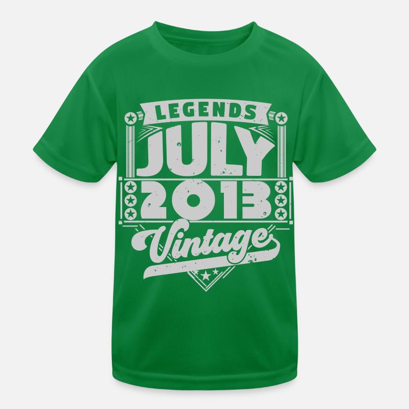 Vintage Geburtstagsgeschenk Juli 2013, Juli. Kinder Funktions-T-Shirt