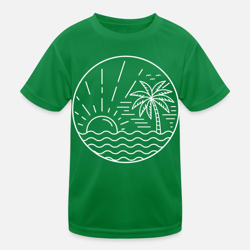 Cercle du coucher de soleil T-shirt sport Enfant