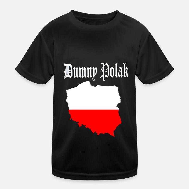 Poland Design - Kids Functional T-Shirt - black