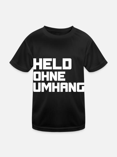 Héros sans cape - T-shirt sport Enfant - noir - Devant