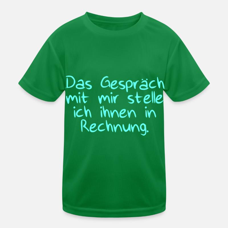 Das Gespräch mit Rechnung Kinder Funktions-T-Shirt