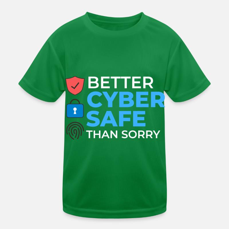 Informations sur la cybersécurité Ordinateur Sicherheit T-shirt sport Enfant
