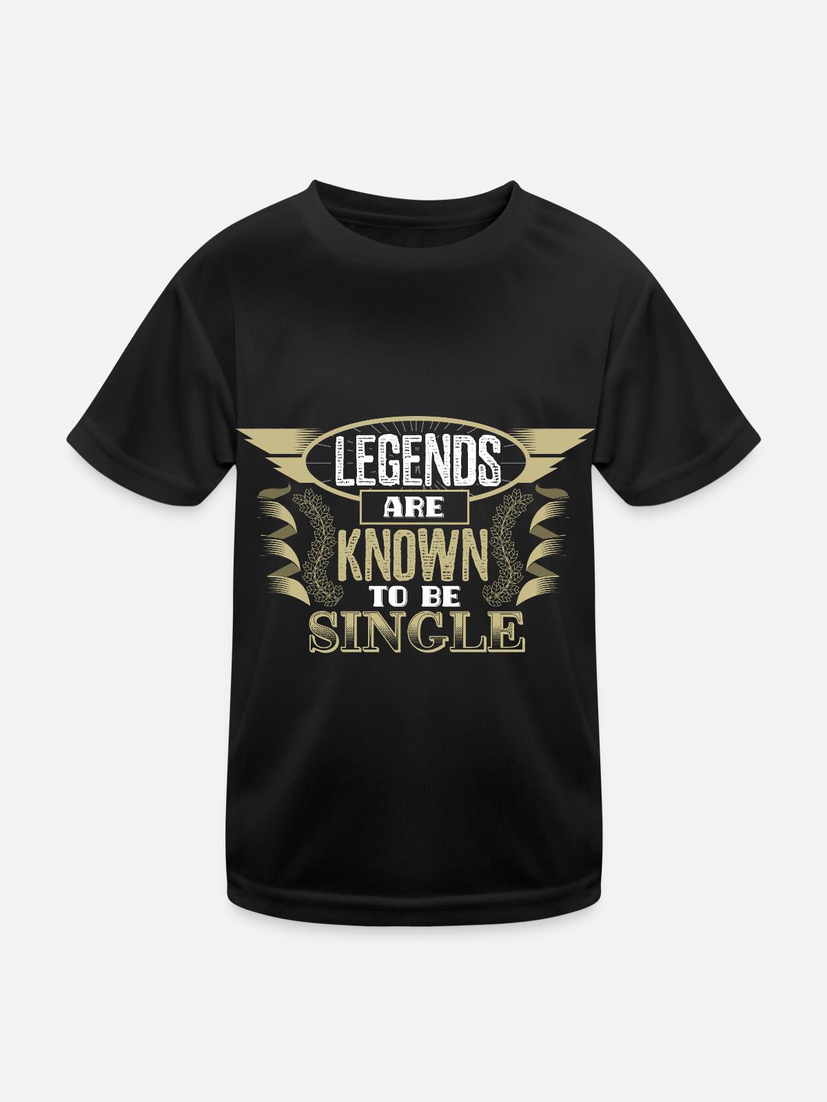 Single Solo Relationship - Kids Functional T-Shirt - black - Front