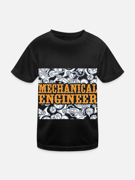 Ingénieur en mécanique Génie mécanique - T-shirt sport Enfant - noir - Devant
