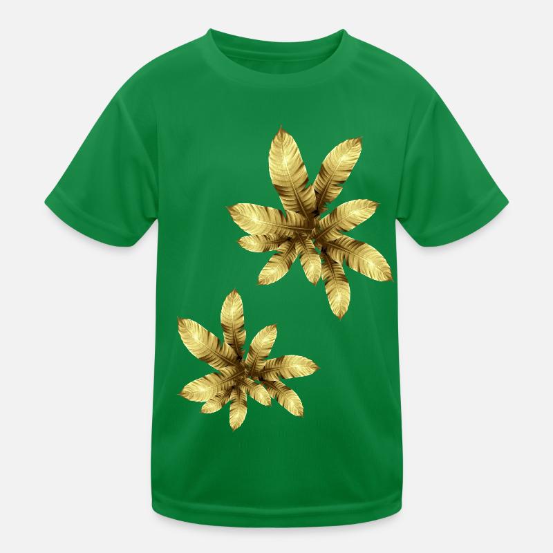 Feuilles d’or,Or,Automne,Feuilles d’automne,Doré T-shirt sport Enfant