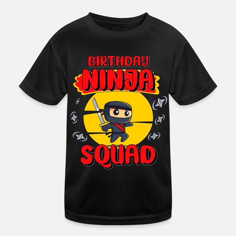 Ninja Birthday Party Squad De The Birthday Ninja T-shirt sport Enfant