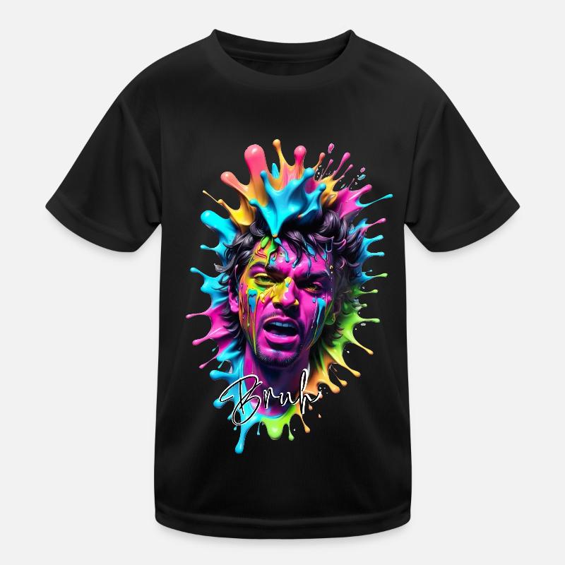 Design Splash Art 3D dans des couleurs pastel vives T-shirt sport Enfant