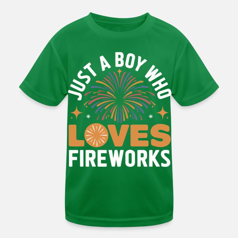 Pyrotechnics Fireworks Pyrotechnics Kids Functional T-Shirt