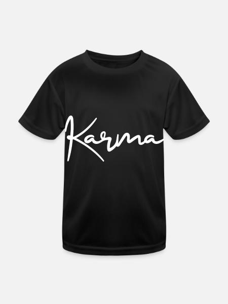 Karma - T-shirt sport Enfant - noir - Devant