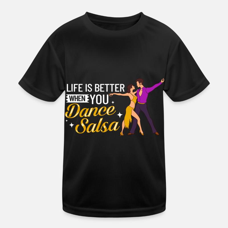 Salsa Tanz Musik Kurs Anfänger Workout Tänzer Kinder Funktions-T-Shirt
