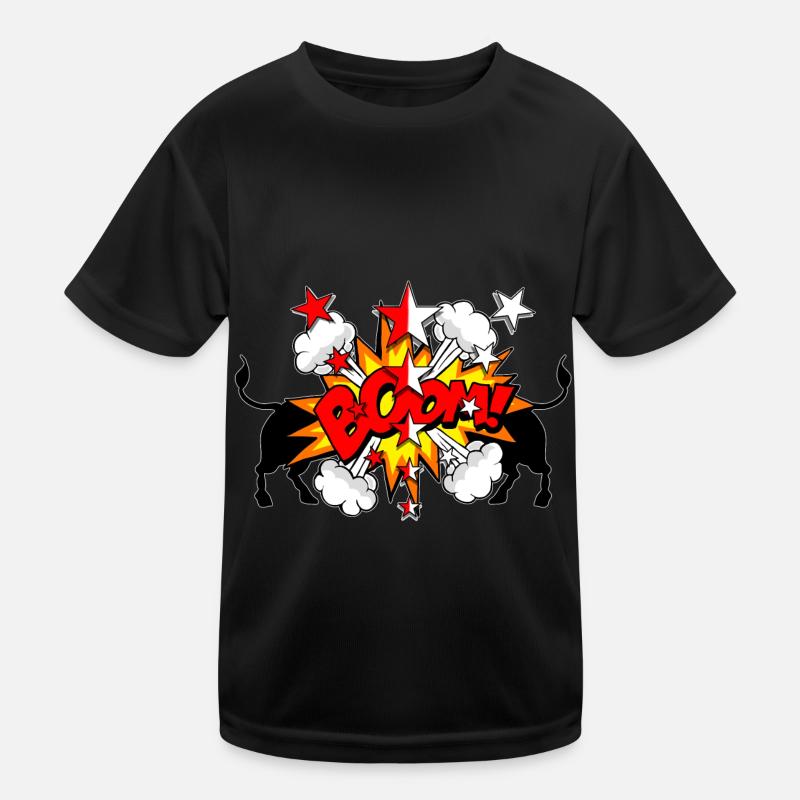 Herens cow BOOM! Kids Functional T-Shirt