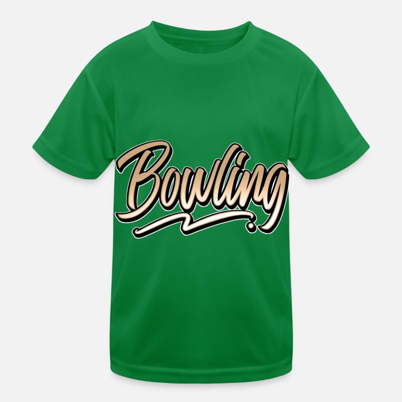Bowling Kinder Funktions-T-Shirt