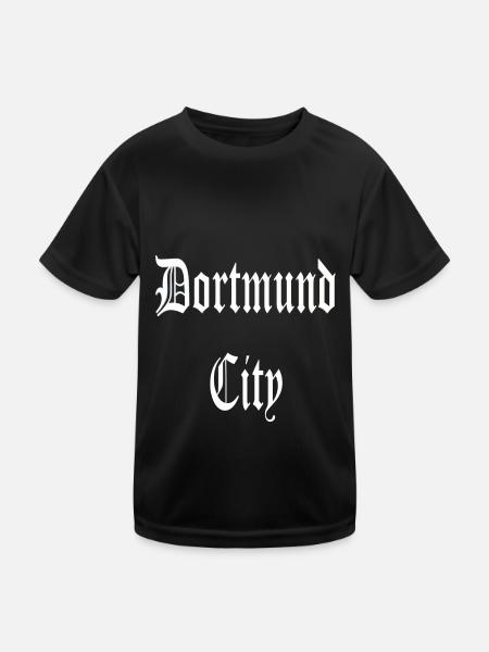Dortmund die besten Fans - Kinder Funktions-T-Shirt - Schwarz - Vorne
