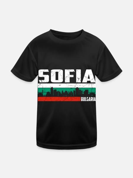 Sofia Bulgarie - T-shirt sport Enfant - noir - Devant