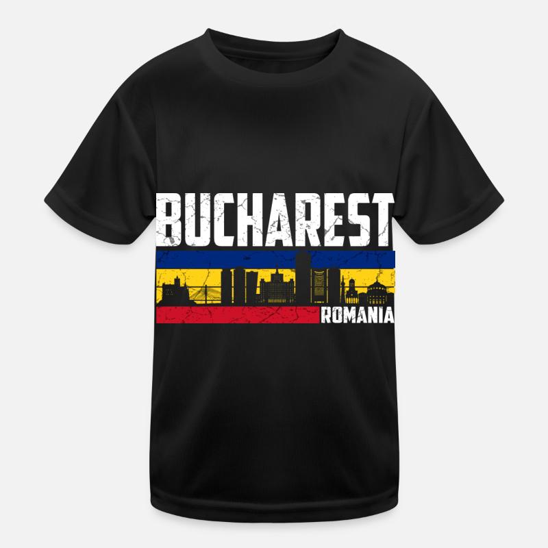 Bukarest Rumänien Kinder Funktions-T-Shirt