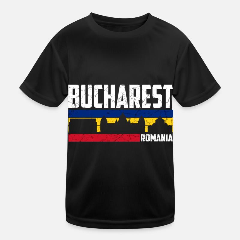 Bukarest Rumänien Stadt Rumänisch Bucharest Kinder Funktions-T-Shirt