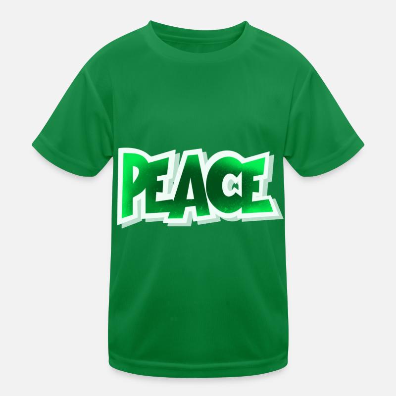 Peace Kinder Funktions-T-Shirt