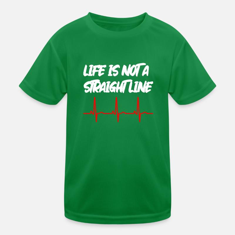 La vie n'est pas une ligne droite - Édition ECG T-shirt sport Enfant