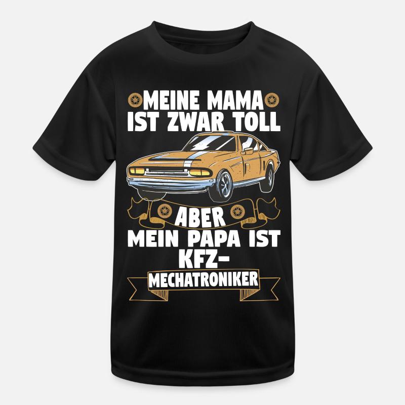 Kfz Mechatroniker Papa Vater Auto Schrauber Kinder Funktions-T-Shirt