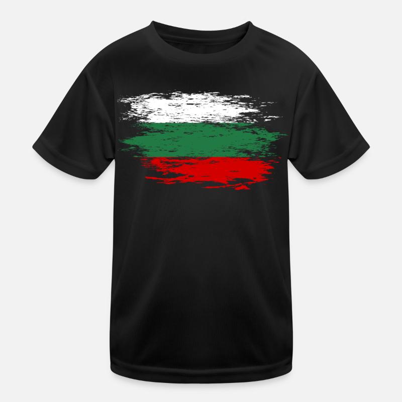 Drapeau bulgare utilisé T-shirt sport Enfant