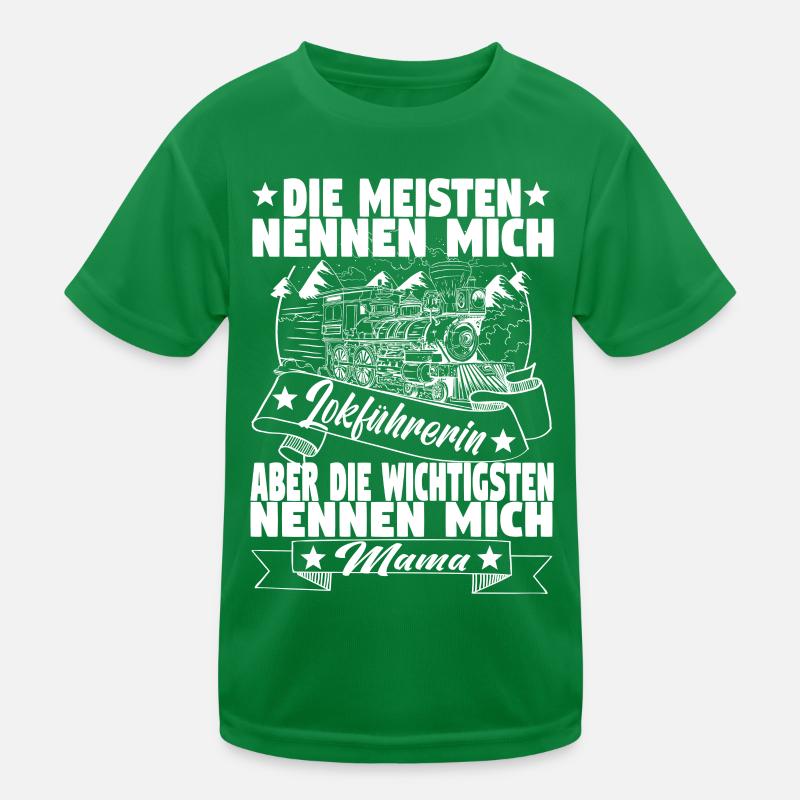 Lokführerin Eisenbahnerin Eisenbahn Schaffnerin Kinder Funktions-T-Shirt