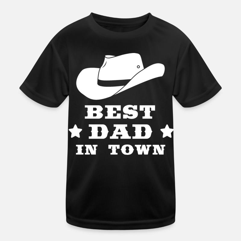 Best dad in town Kinder Funktions-T-Shirt