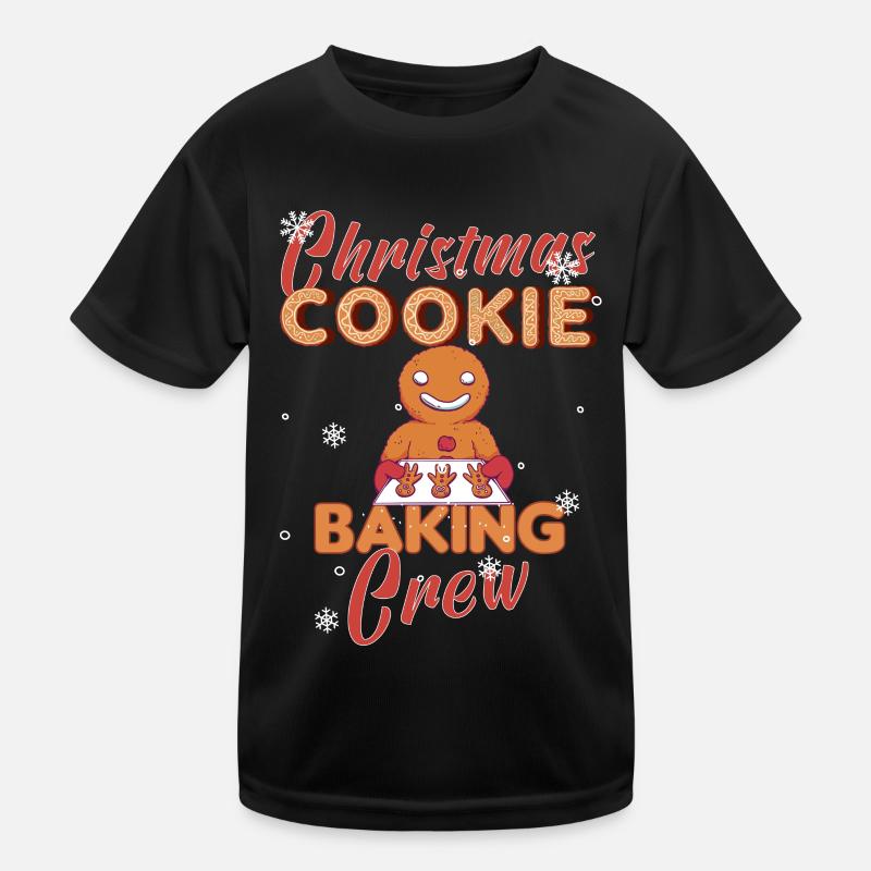 Christmas Baking Cookies Cookie Cookie Merry Kids Functional T-Shirt
