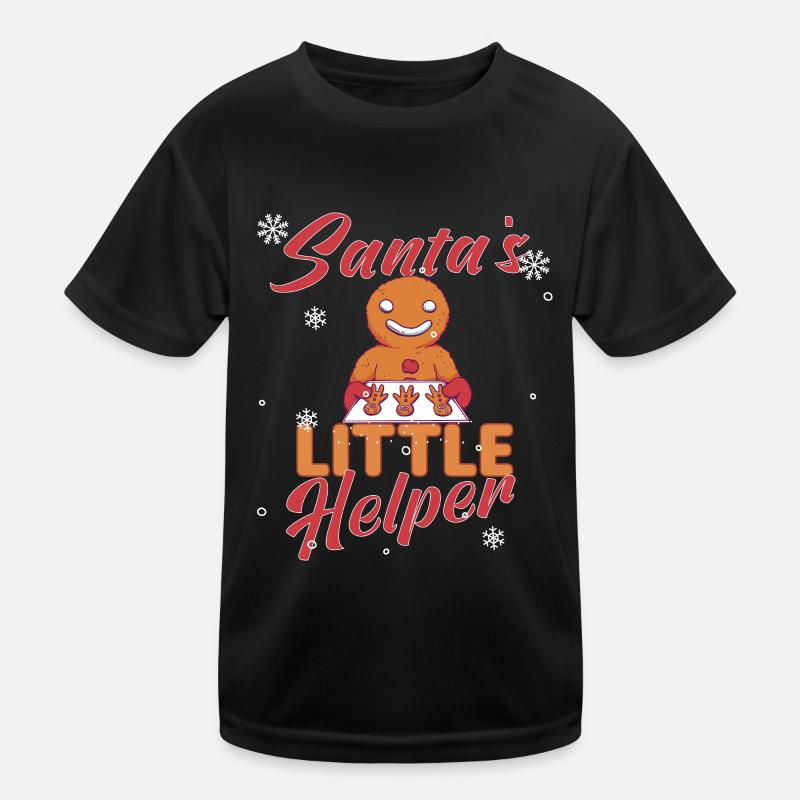 Weihnachten Backen Kekse Cookie Plätzchen Merry Kinder Funktions-T-Shirt