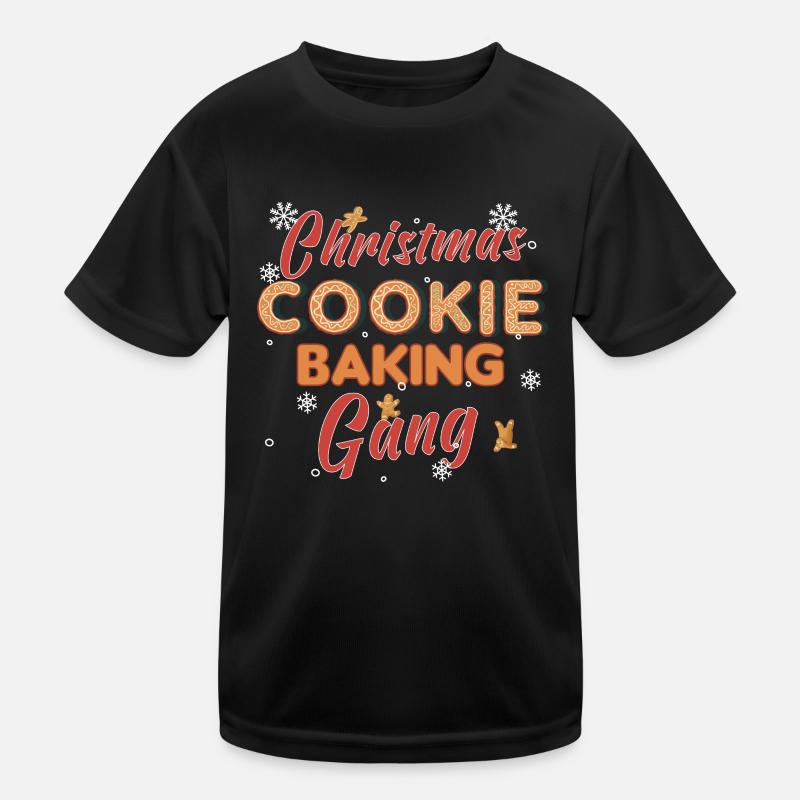 Christmas Baking Cookies Cookie Cookie Merry Kids Functional T-Shirt