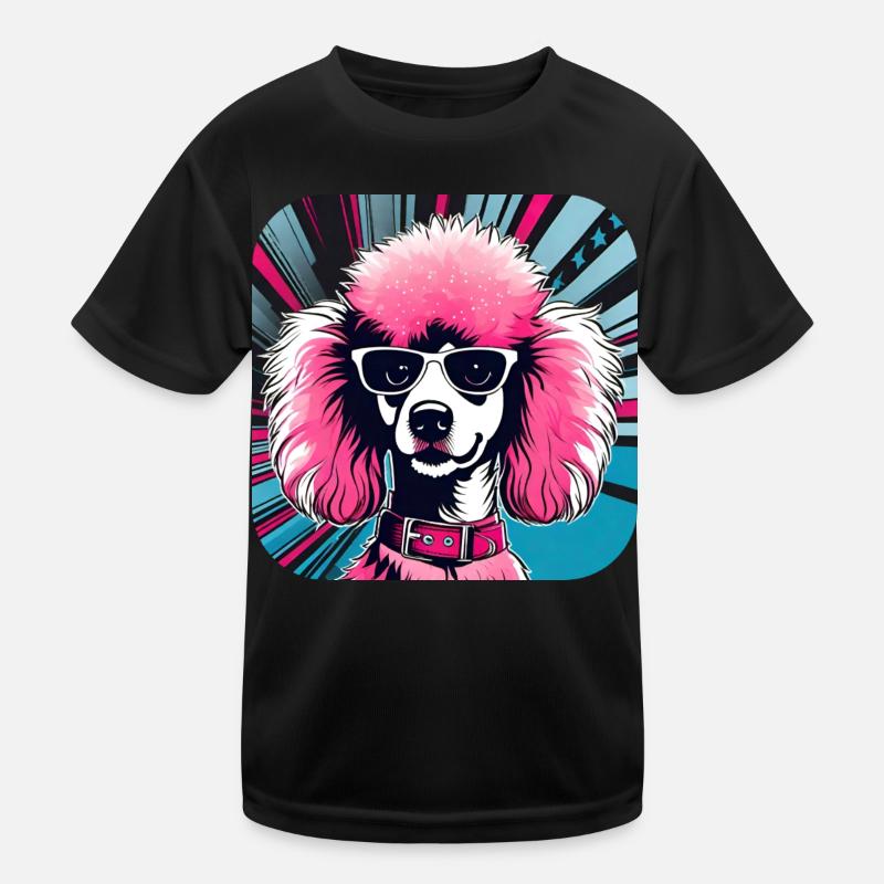 Caniche Pop Art rose mignon T-shirt sport Enfant