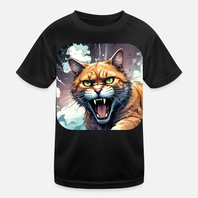 Chat sauvage T-shirt sport Enfant
