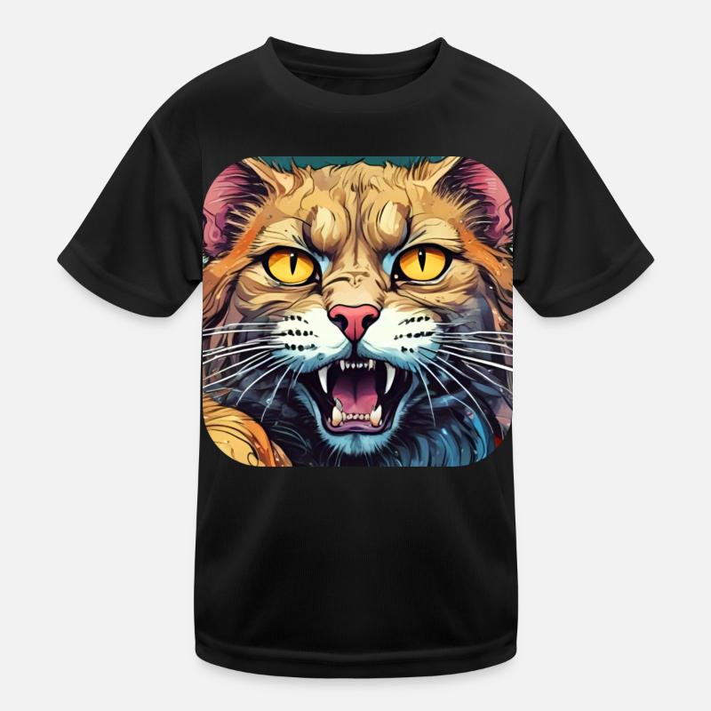Wild Cat Kids Functional T-Shirt
