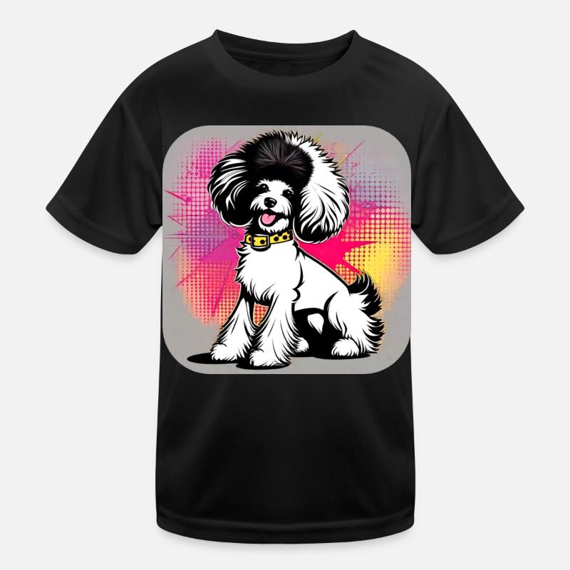 Niedlicher Punk Pudel Kinder Funktions-T-Shirt
